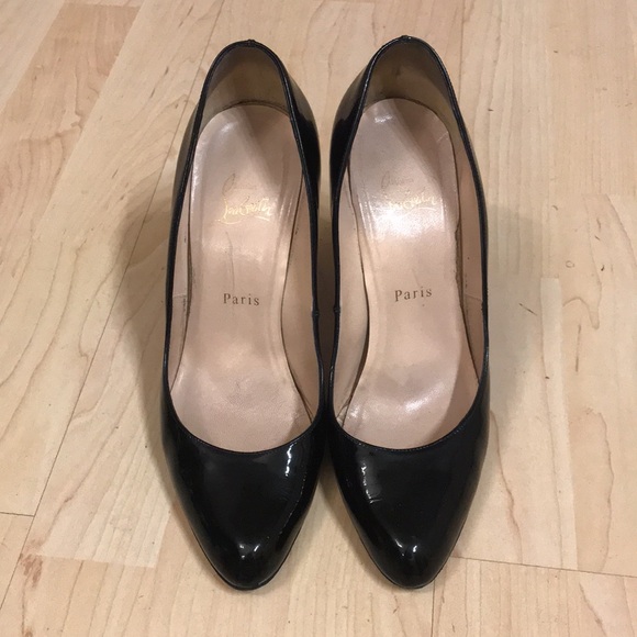 Christian Louboutin Black Patent Calf Leather Dolly Pump - Picture 4 of 14